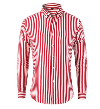 Herenoverhemd met verticale strepen en slim fit – LENOIR STRIPE - Glamorix
