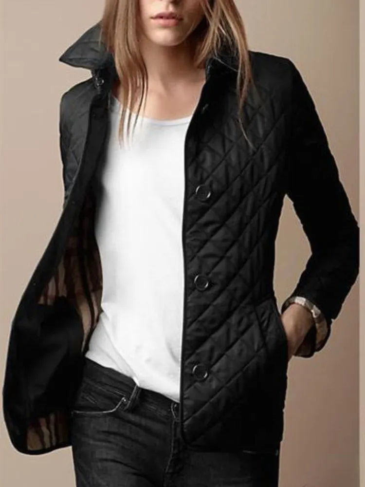 CELINE - Elegante lange winterjas met luxueuze afwerking voor dames