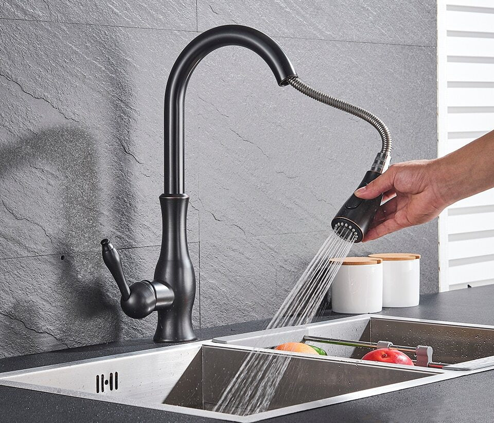 NOVA FLO - Uittrekbare keukenkraan met modern design