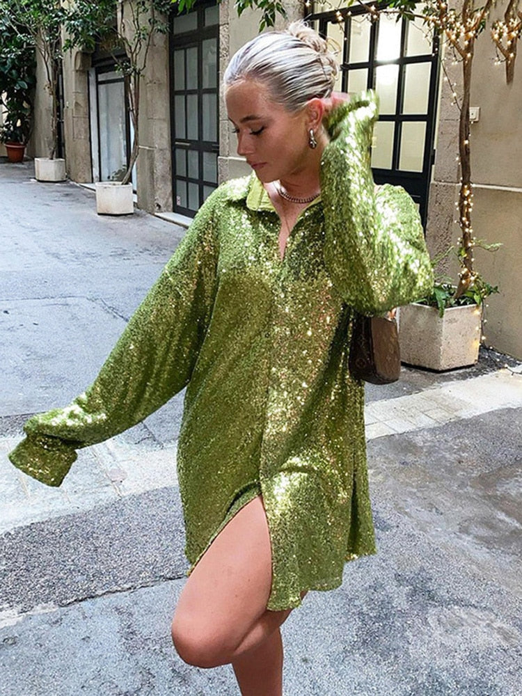 Glamoureuze glitter jurk voor speciale gelegenheden – StellaLuxe - Glamorix