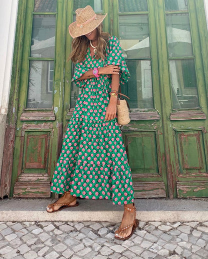 Elegante Midi-Jurk voor Dames met Vrouwelijke Pasvorm – ÉLANORA