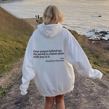 ALEX - Inspirerende unisex statement winterhoodie