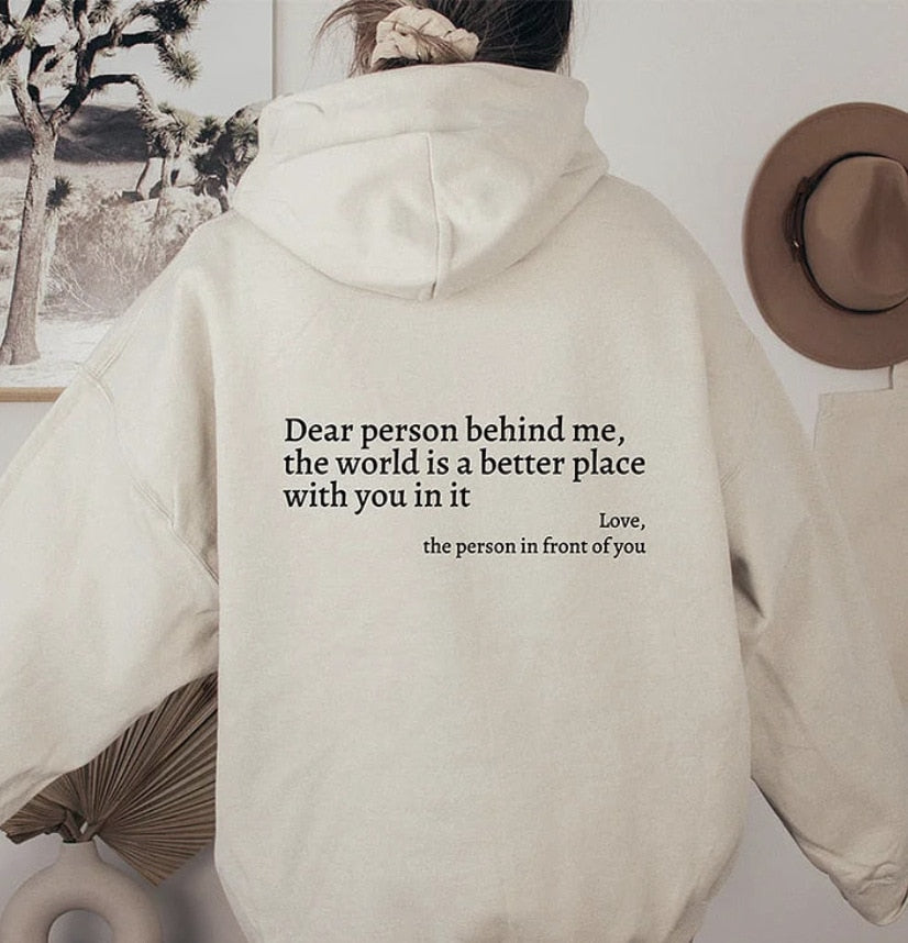 ALEX - Inspirerende unisex statement winterhoodie