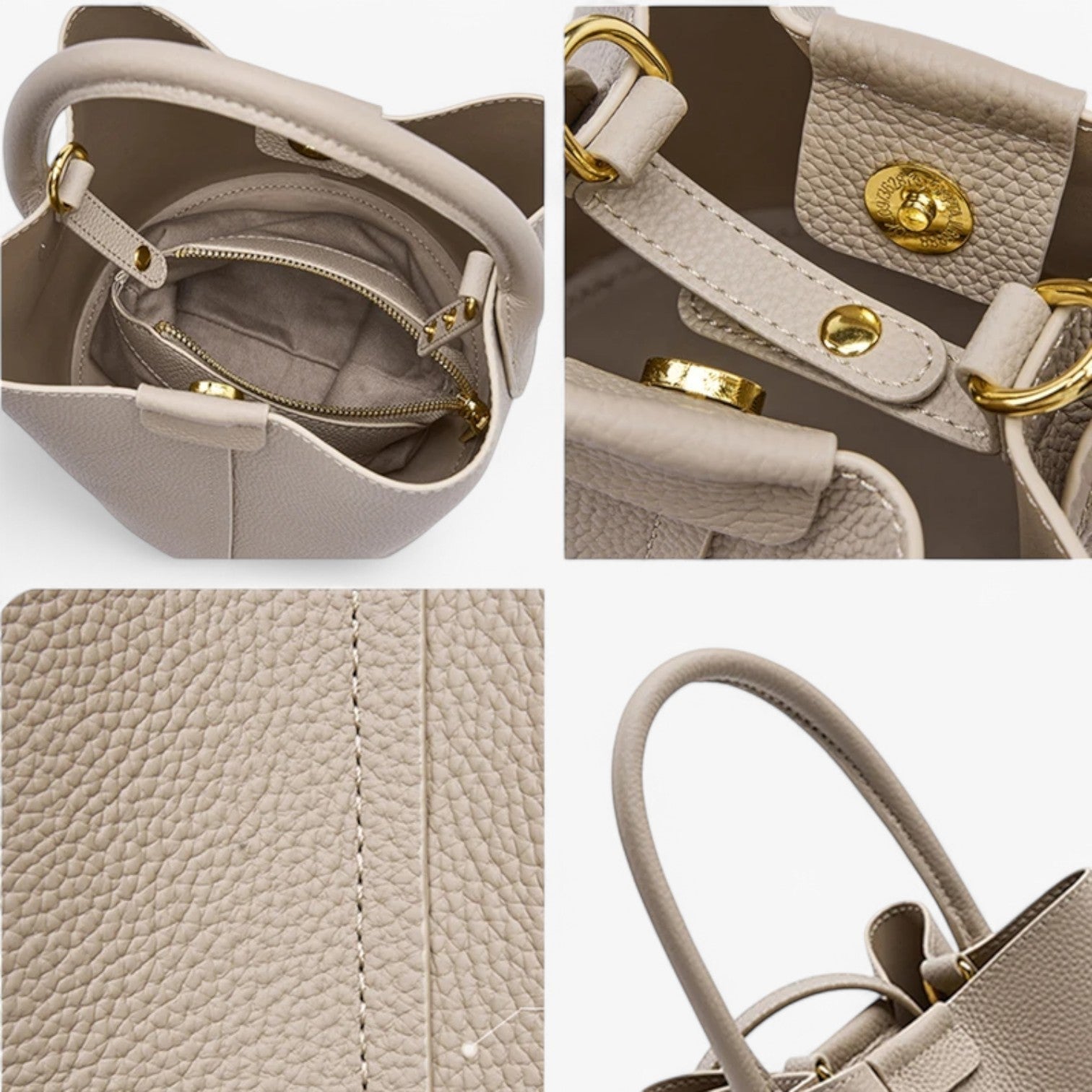 Compacte leren schoudertas voor elke gelegenheid – Levita Luxe - Glamorix