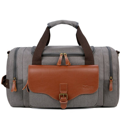 ARLO - Rustieke canvas tas met gespzak voor een avontuurlijke look