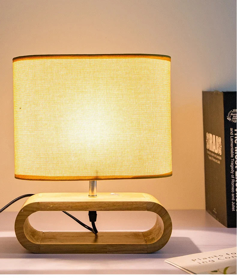 ZENLUX - LED bureaulamp met houtaccenten voor een serene sfeer