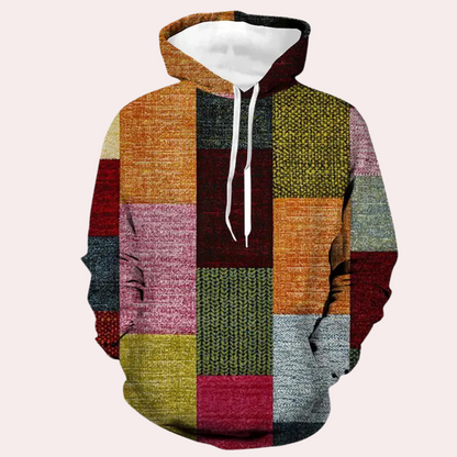 Comfortabele heren hoodie met moderne pasvorm – KAVIER - Glamorix