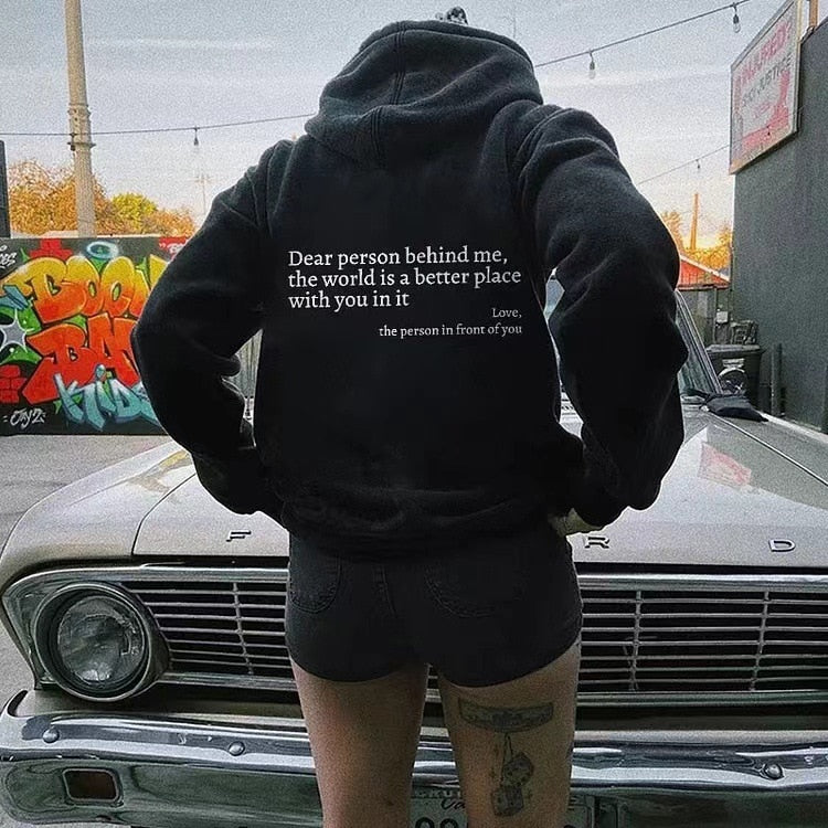 ALEX - Inspirerende unisex statement winterhoodie