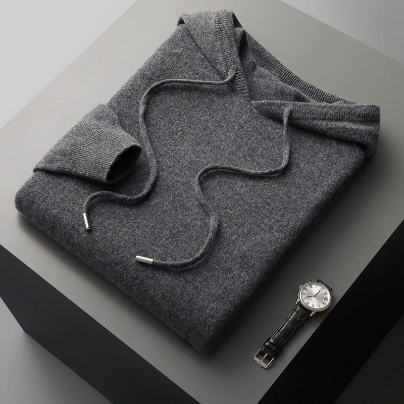 LAYLA - Casual gebreide hoodie met verstelbare trekkoorden