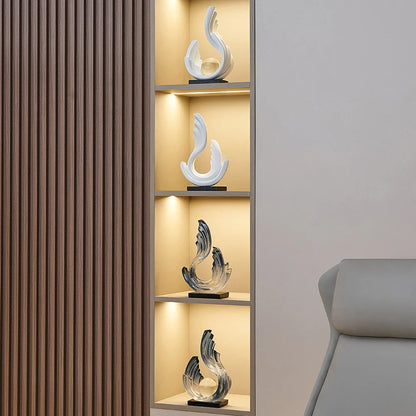 ETHEREAL FLOW – Glazen ornament met sierlijk design