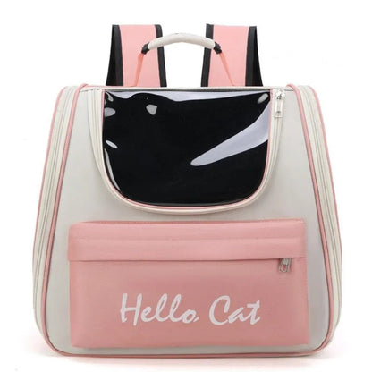 Ademende outdoor kattenrugzak met panoramavenster – PurrGo Explorer - Glamorix