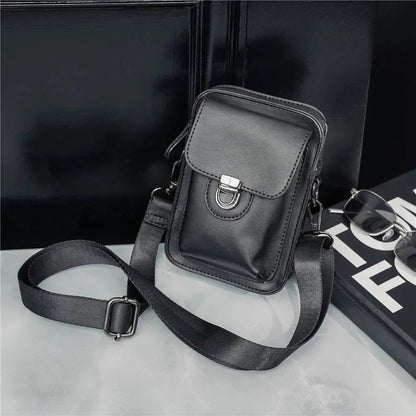 Vintage crossbody schoudertas voor heren met meerdere vakken – MERVYN - Glamorix