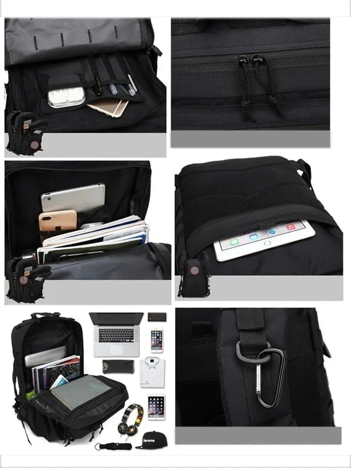 Waterdichte tactische rugzak met groot volume en MOLLE-systeem – StormCore ADVPack - Glamorix