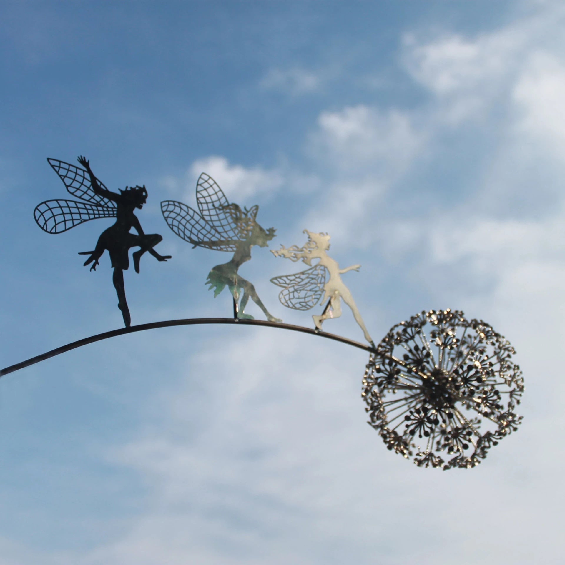 Weerbestendig metalen tuinbeeld in feeënvorm – LUNAYA FAIRY - Glamorix