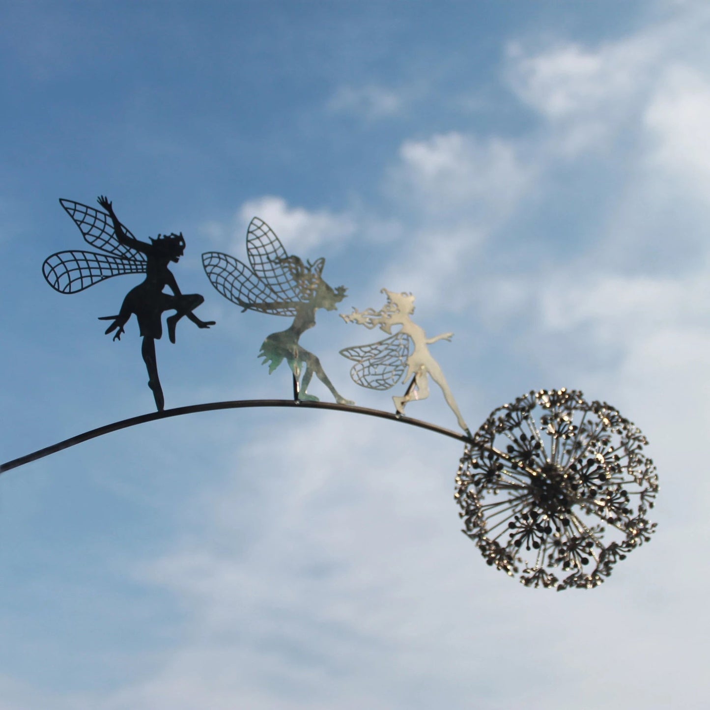 Weerbestendig metalen tuinbeeld in feeënvorm – LUNAYA FAIRY - Glamorix