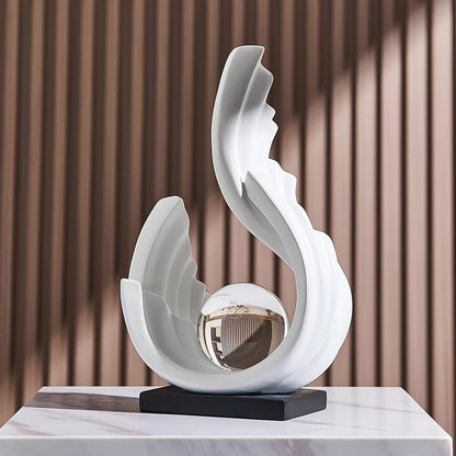 ETHEREAL FLOW – Glazen ornament met sierlijk design