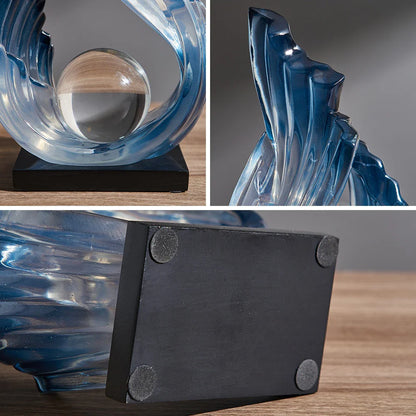 ETHEREAL FLOW – Glazen ornament met sierlijk design