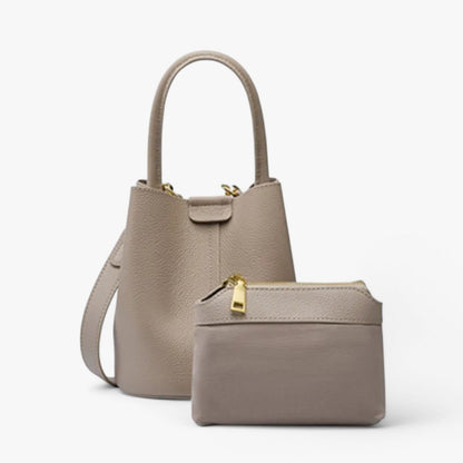 Compacte leren schoudertas voor elke gelegenheid – Levita Luxe - Glamorix