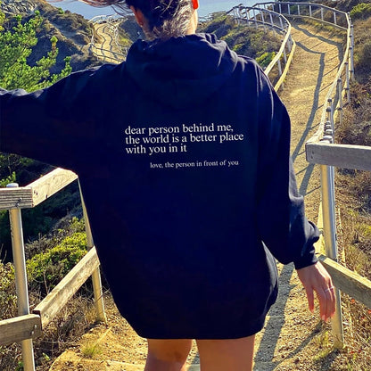 ALEX - Inspirerende unisex statement winterhoodie