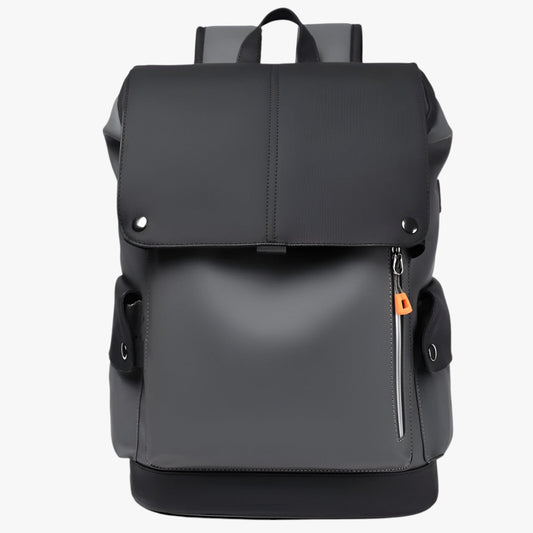 Waterdichte laptoprugzak met USB-oplaadpoort en strak design – NOVARO TechShell - Glamorix