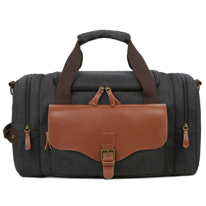 ARLO - Rustieke canvas tas met gespzak voor een avontuurlijke look