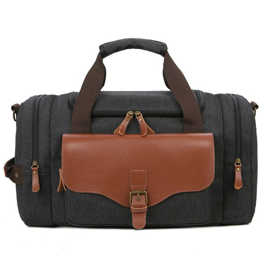 ARLO - Rustieke canvas tas met gespzak voor een avontuurlijke look