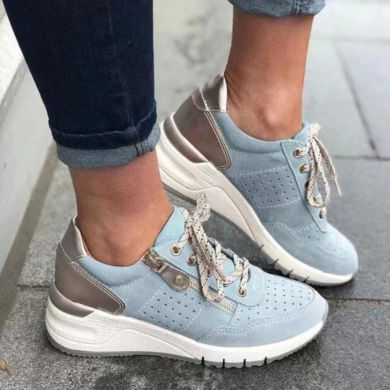 ARIA - Comfortabele casual sneakers met vetersluiting voor dames