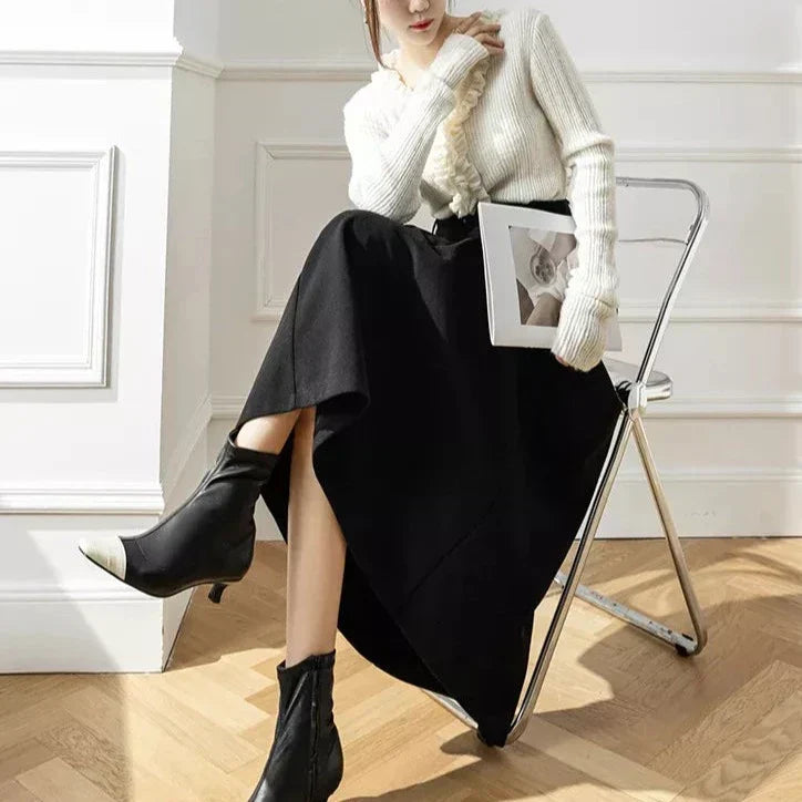 LIVIA - Klassieke lange plooirok voor dames