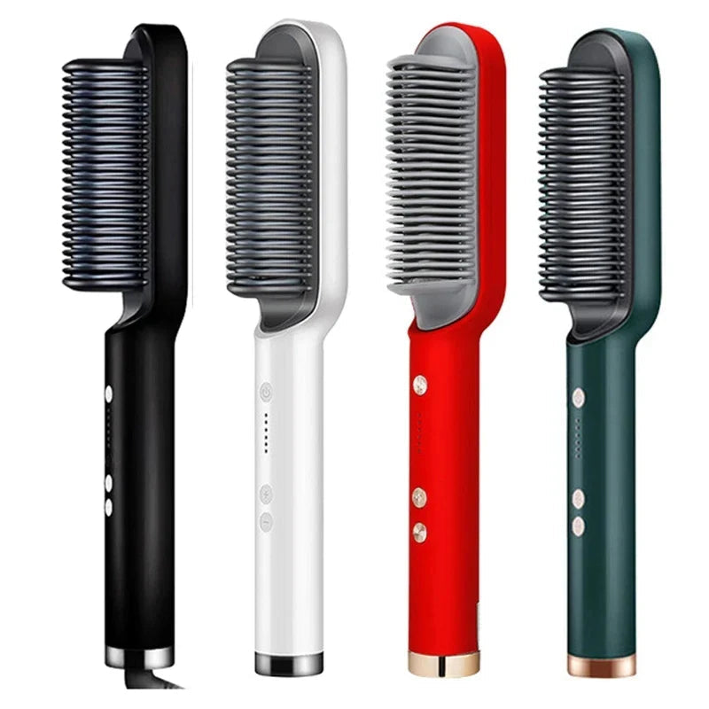 2-in-1 stijl- en krulborstel voor moeiteloos glad of golvend haar – HAIRVIA StyleFlex - Glamorix