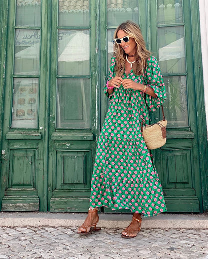 Elegante Midi-Jurk voor Dames met Vrouwelijke Pasvorm – ÉLANORA
