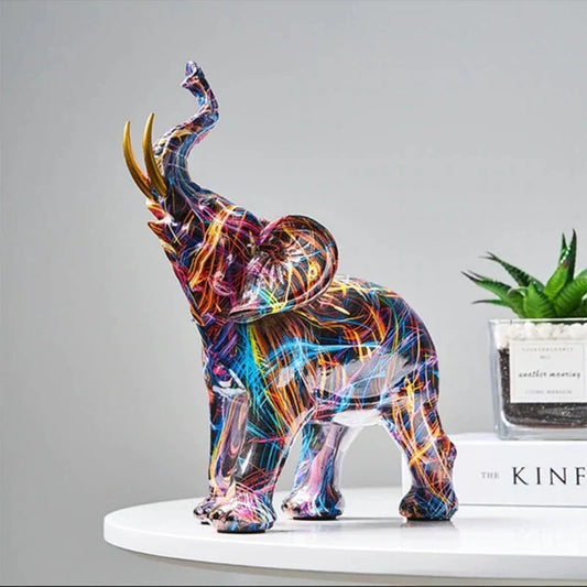 ARTIVIA - Unieke Abstracte Olifant Sculptuur voor Stijlvolle Decoratie