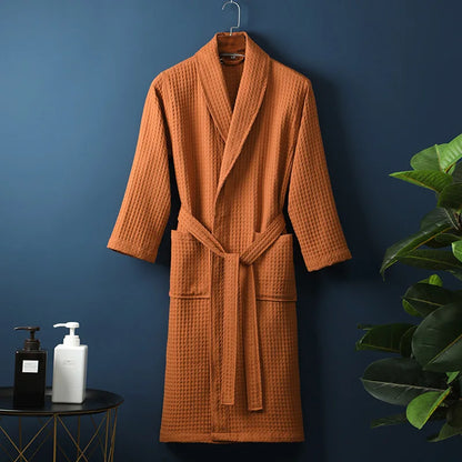 ELARA - Luxe katoenen badjas met zakken voor ultiem comfort