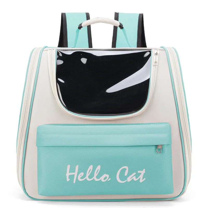 Ademende outdoor kattenrugzak met panoramavenster – PurrGo Explorer - Glamorix
