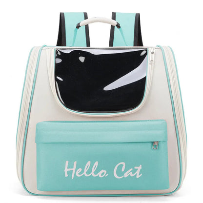 Ademende outdoor kattenrugzak met panoramavenster – PurrGo Explorer - Glamorix