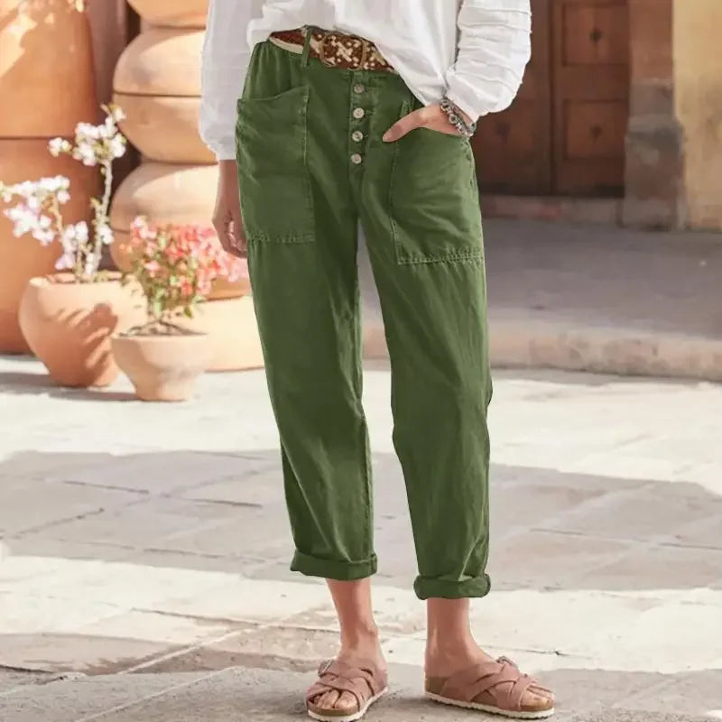 FAYLINN – Relaxed fit damesbroek met moderne flair en subliem draagcomfort