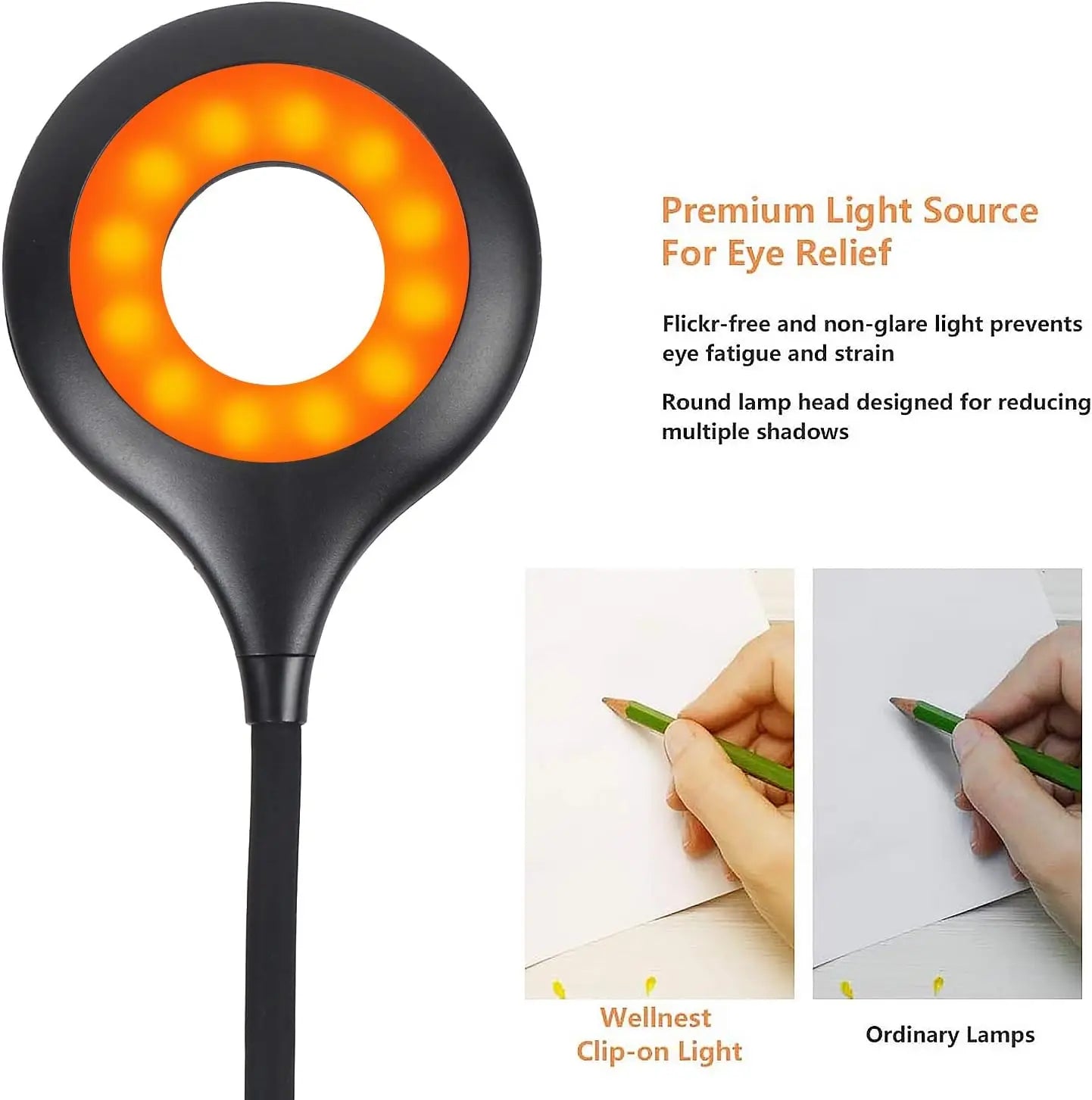 FlexiBright – Oplaadbare LED Bureaulamp met Klem voor Optimaal Werkcomfort