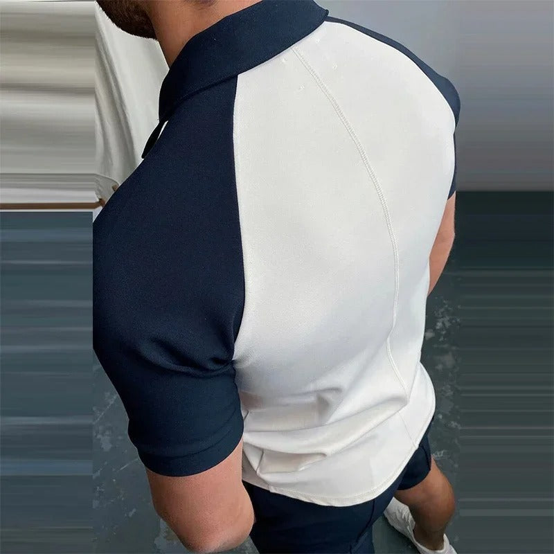 Getailleerd herenpoloshirt met moderne uitstraling – VERTON - Glamorix