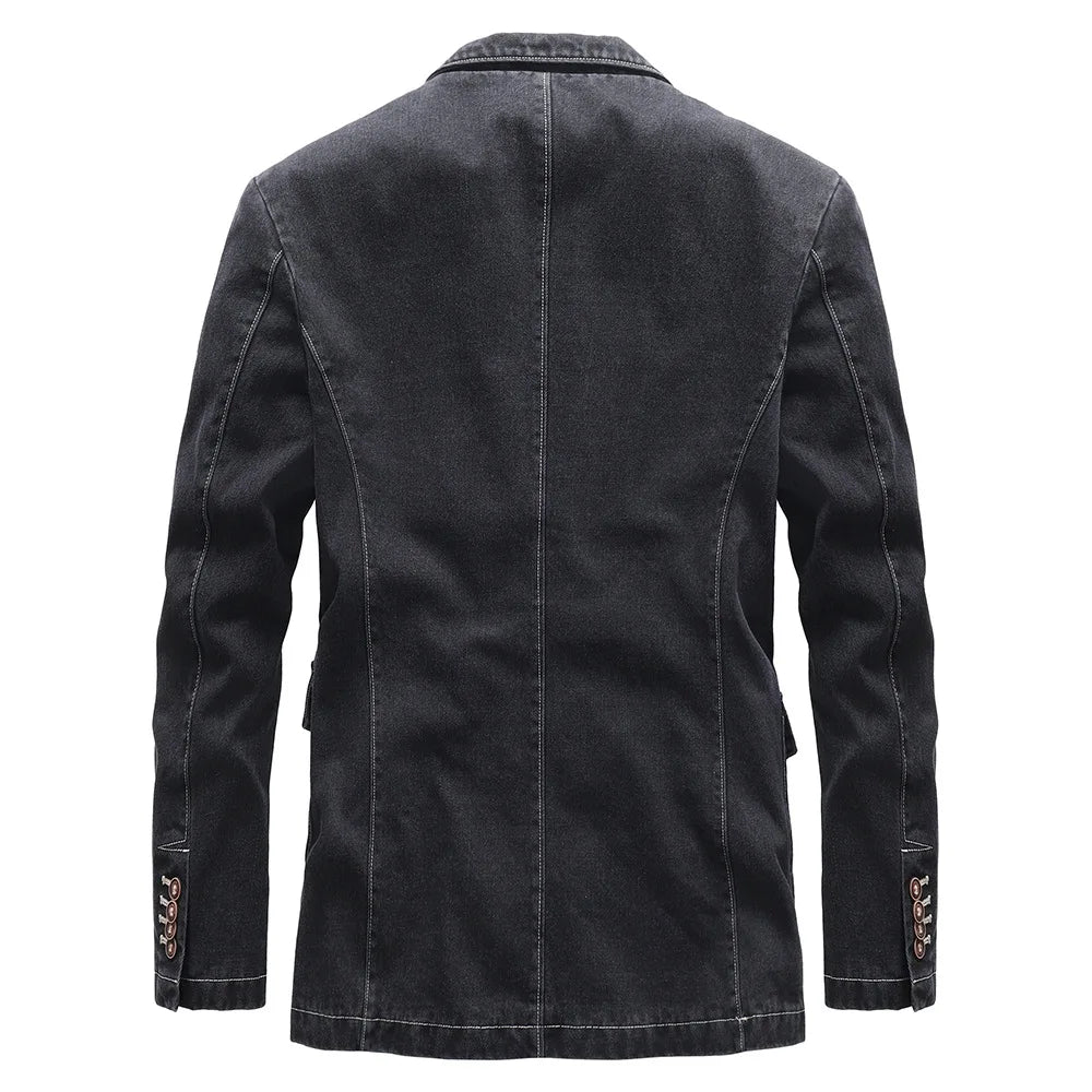 FINN - Vintage denim herenjack met tijdloze uitstraling