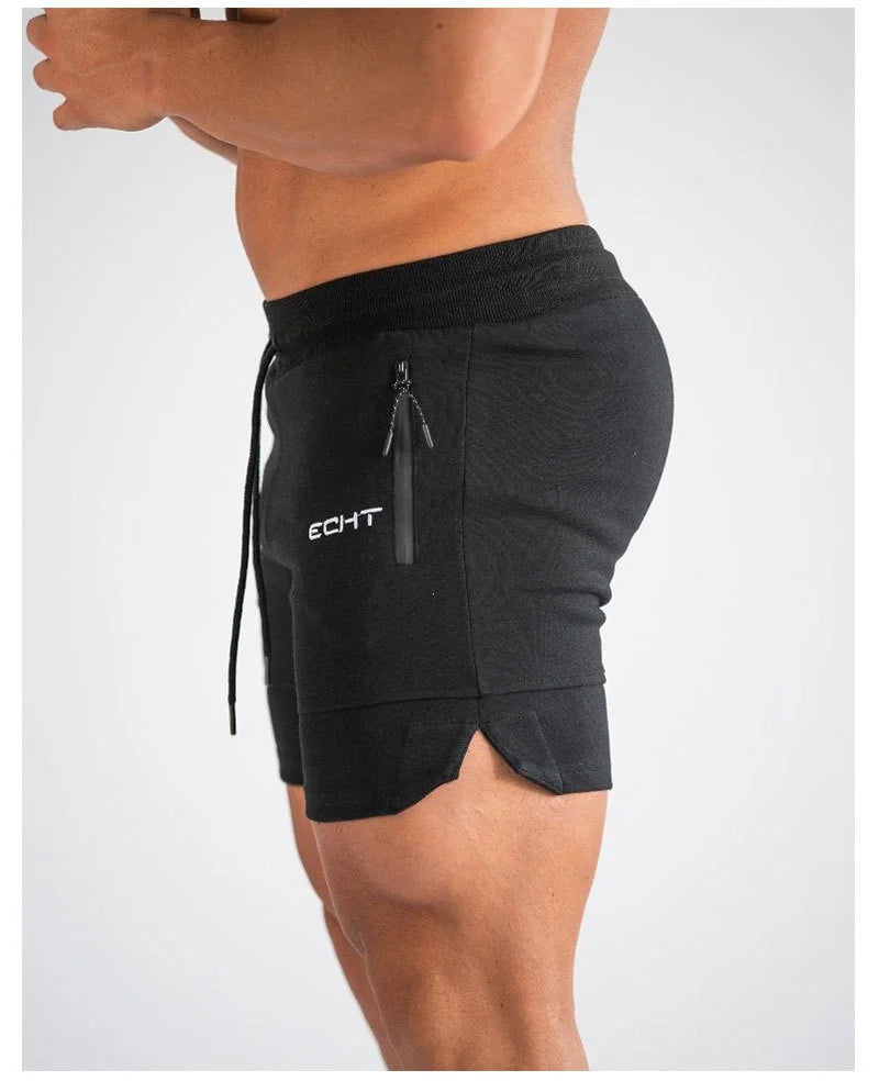 Heren sportshort met ritszakken en verstelbaar trekkoord – NERO MOTIONSHORT - Glamorix