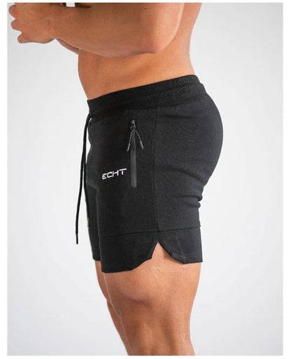 Heren sportshort met ritszakken en verstelbaar trekkoord – NERO MOTIONSHORT - Glamorix