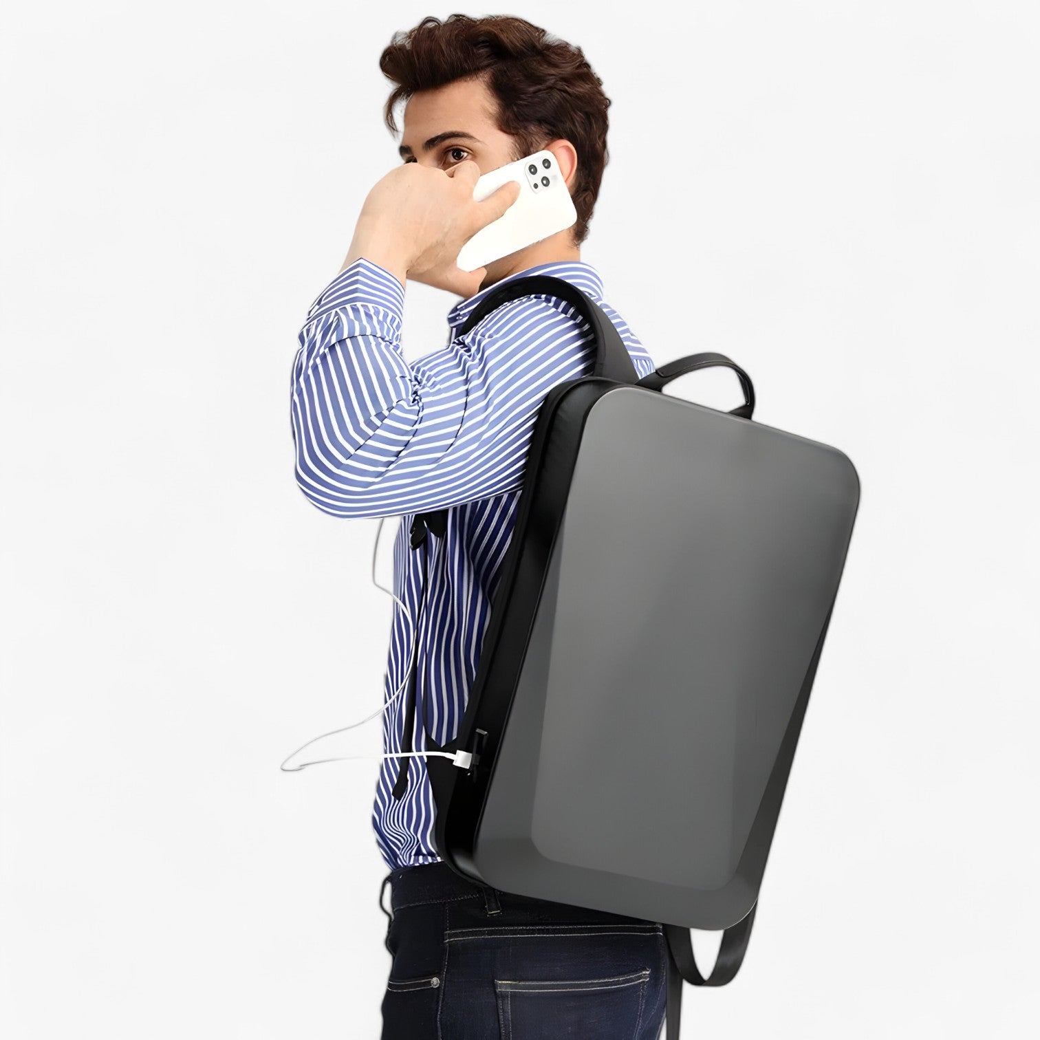 Waterdichte anti-diefstal rugzak met USB-aansluiting – VertaGuard Edge - Glamorix