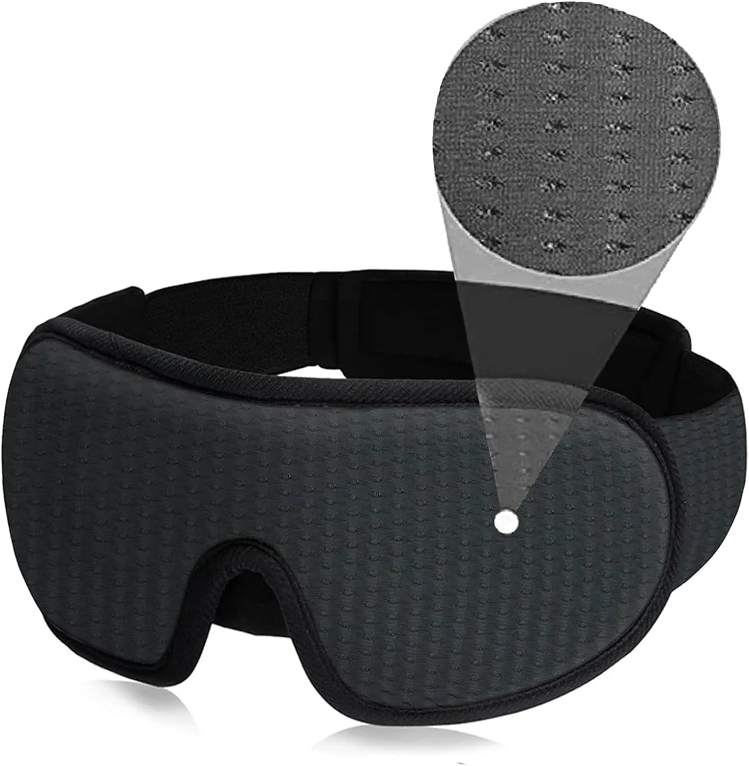 Zachte slaapmasker van ademende stof voor diepe rust – DREAMBLOCK SOFT - Glamorix