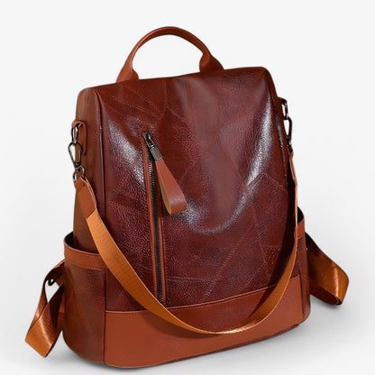 Vintage rugzak met stijlvolle details en laptopvak – LIVORA RetroPack - Glamorix