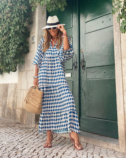 Elegante Midi-Jurk voor Dames met Vrouwelijke Pasvorm – ÉLANORA