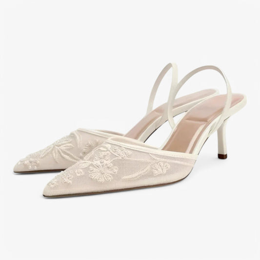 Elegante mesh hakken voor een verfijnde look – VeloraHeels - Glamorix