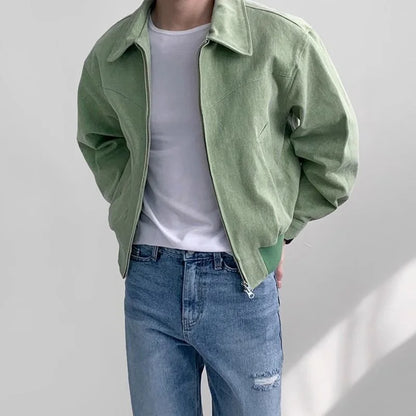 FELIX - Vintage-look herenjas met ritssluiting en tijdloze stijl