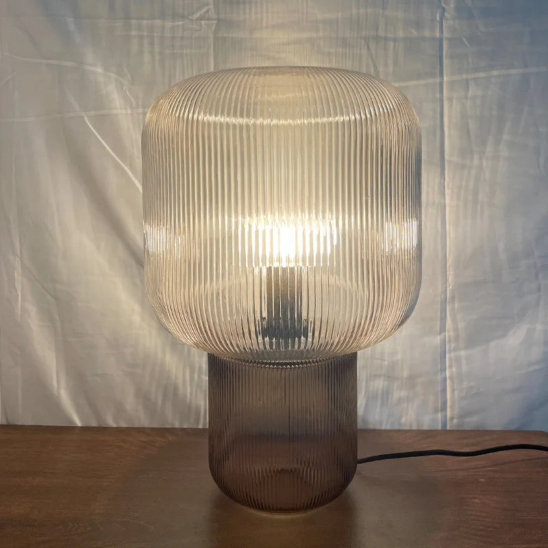 GLAMMUSH - Luxe glazen tafellamp in champignonvorm