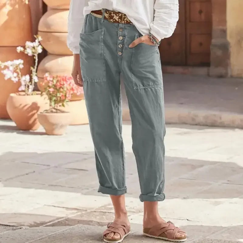 FAYLINN – Relaxed fit damesbroek met moderne flair en subliem draagcomfort