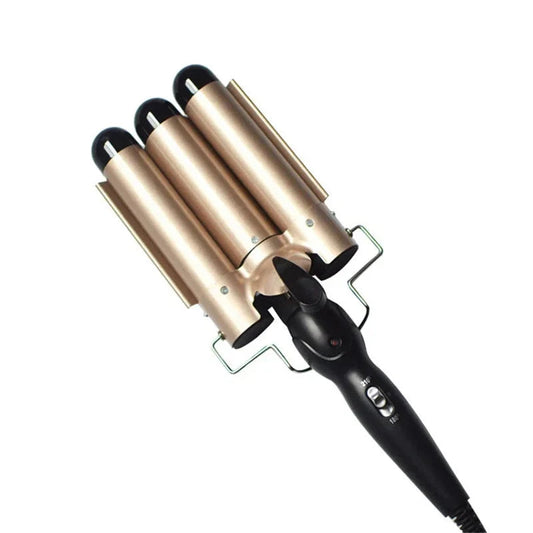 Triple barrel keramische krultang voor moeiteloze waves – CURLFLEX WAVE PRO - Glamorix