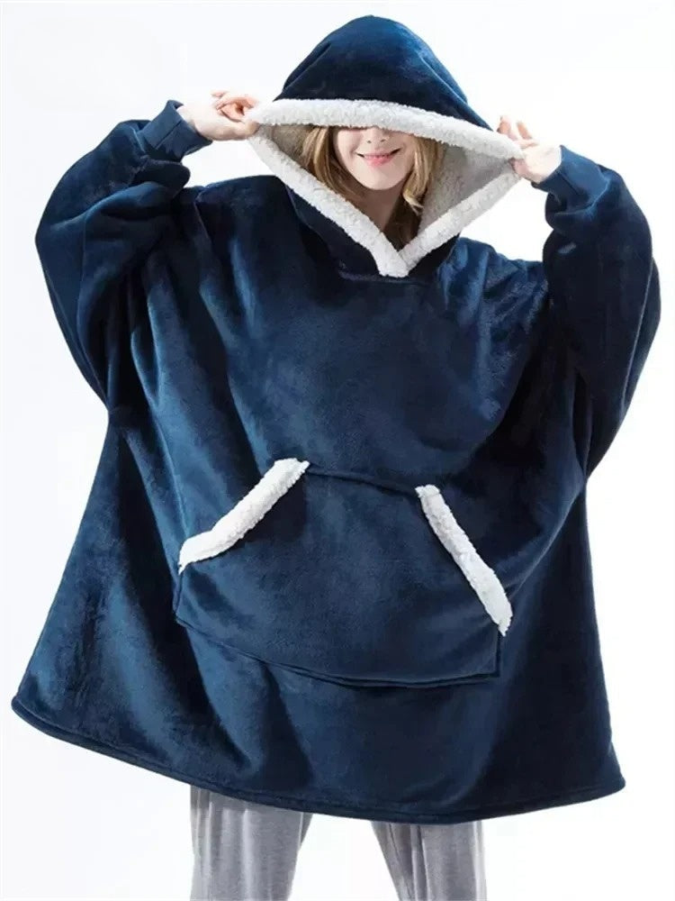 CozyWrap - Gigantische fleece hoodie voor ultiem comfort